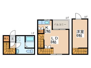 サンリバー西岡Ⅴの物件間取画像